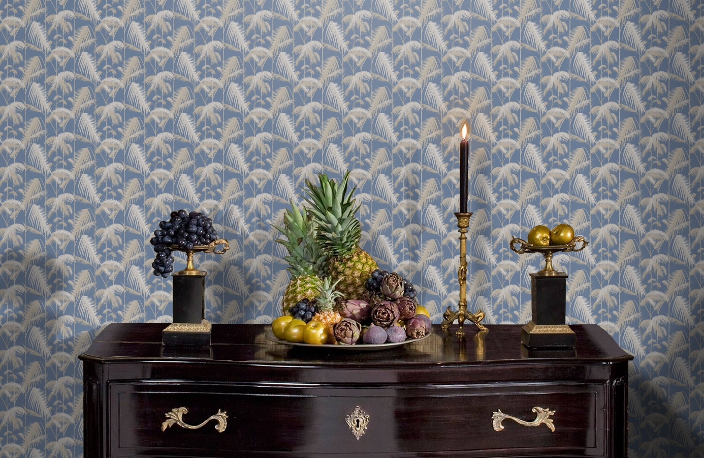 Обои 95-1006 фото в интерьере гостиной