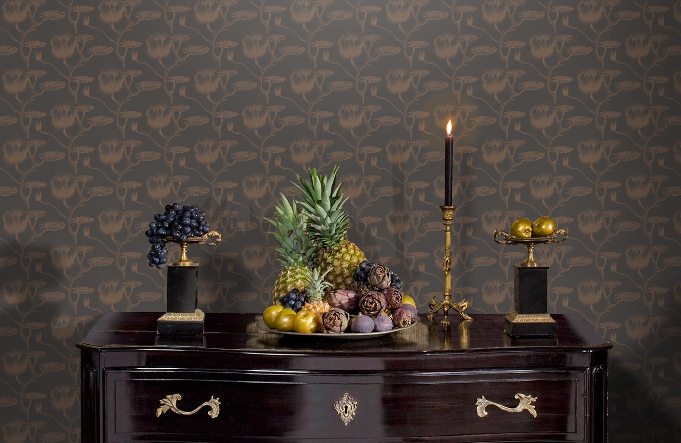 Обои 95/4021 фото в интерьере гостиной