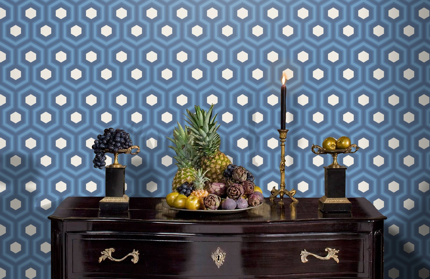 Обои 95-6035 фото в интерьере гостиной