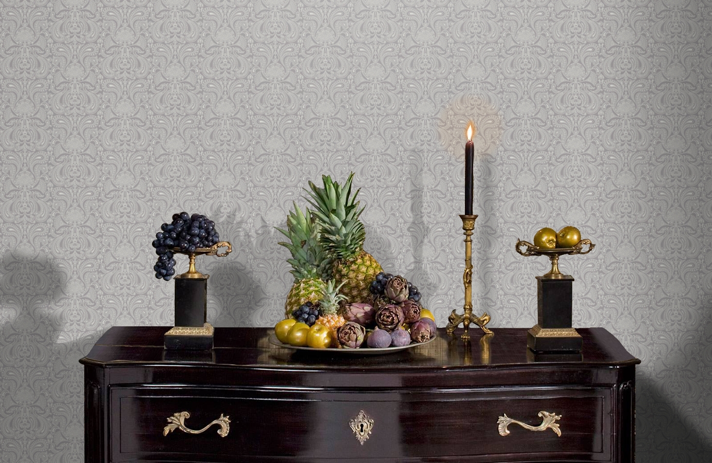 Обои 95-7042 фото в интерьере гостиной