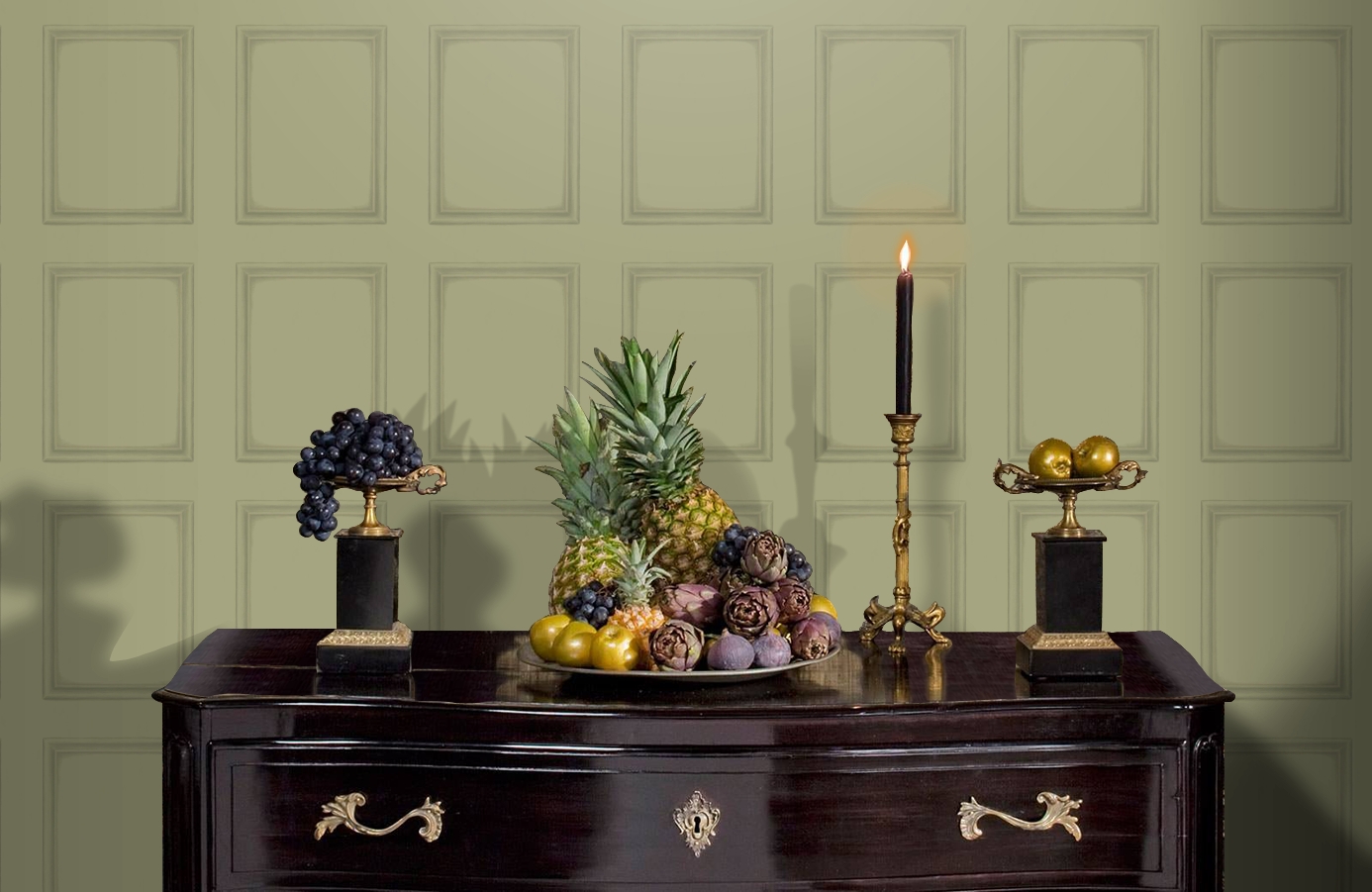 Обои 98/7029 фото в интерьере гостиной