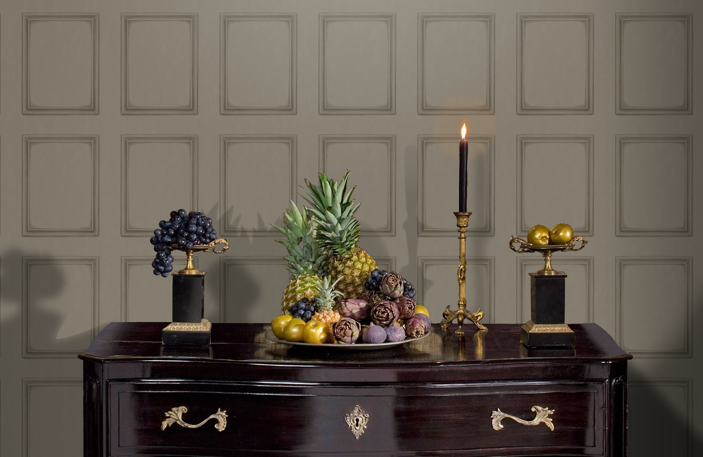 Обои 98/7030 фото в интерьере гостиной