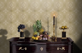 Обои Antique Lace Wallpaper Go фото в интерьере гостиной превью