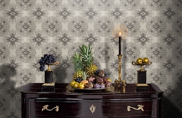 Обои Antique Lace Wallpaper Va фото в интерьере гостиной превью