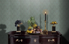 Обои Limelight Wallpaper Peaco фото в интерьере гостиной превью