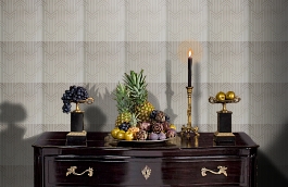 Обои Limelight Wallpaper Pearl фото в интерьере гостиной превью