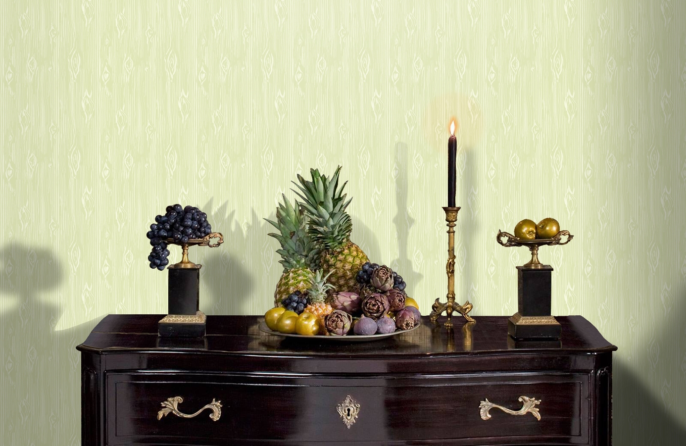 Обои TOT47212 фото в интерьере гостиной