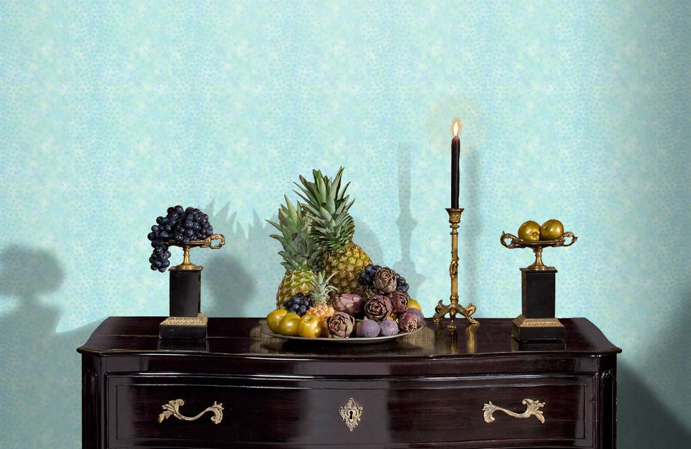 Обои TOT47251 фото в интерьере гостиной