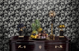 Обои Tulcea 42-Carbon фото в интерьере гостиной превью