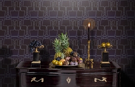 Обои W0009-01 фото в интерьере гостиной превью