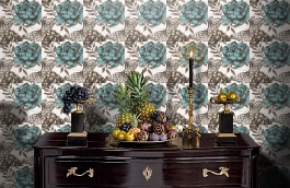 Обои W0034-01 фото в интерьере гостиной превью