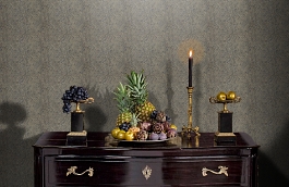 Обои Zigrino 05-Bronze фото в интерьере гостиной превью