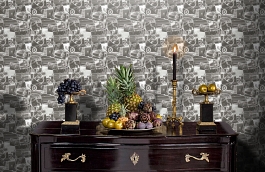 Обои HT17211 фото в интерьере гостиной превью