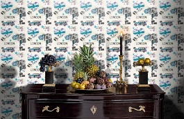 Обои WU17625 фото в интерьере гостиной превью