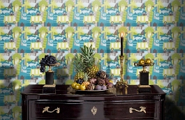 Обои YH-17926 фото в интерьере гостиной превью