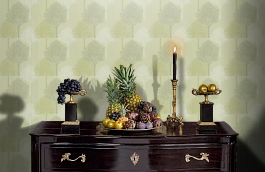 Обои 110098 фото в интерьере гостиной превью