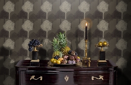 Обои 110099 фото в интерьере гостиной превью