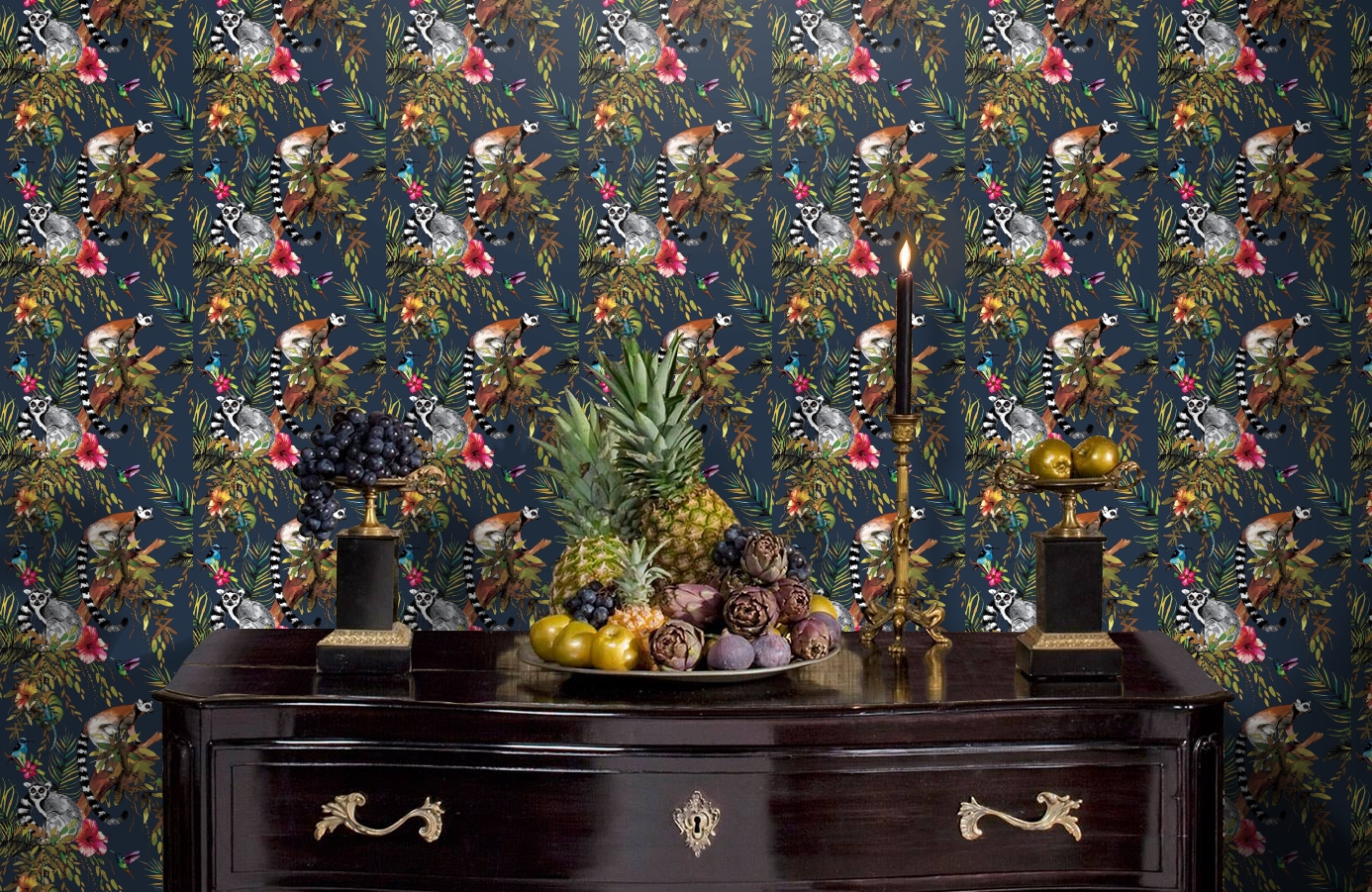 Обои 12403 фото в интерьере гостиной