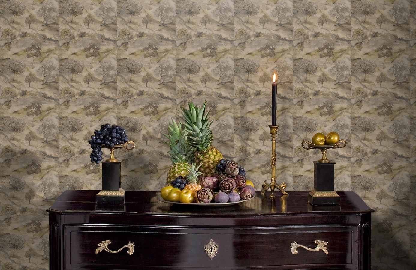 Обои 35732 фото в интерьере гостиной