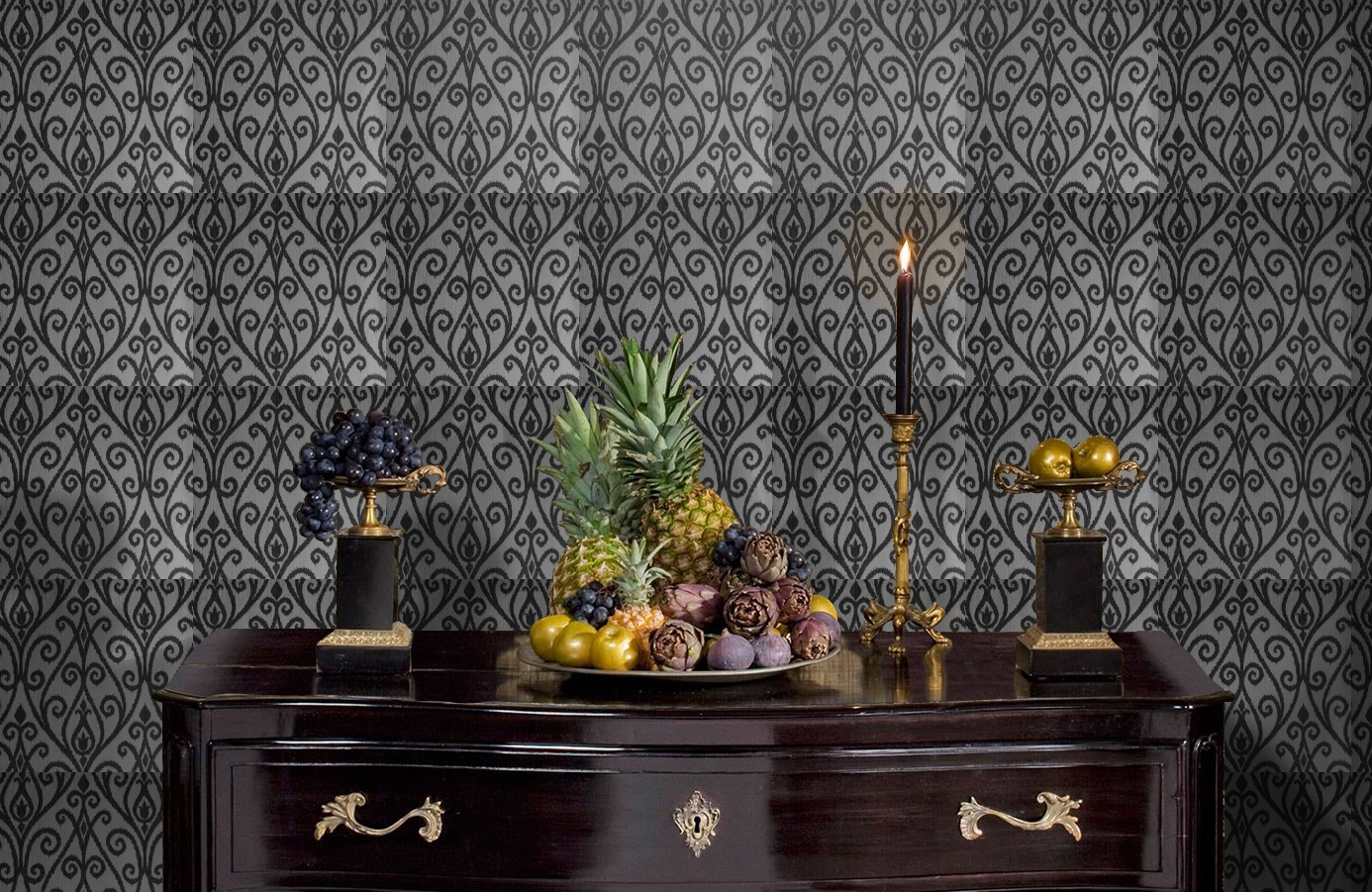 Обои 5103 фото в интерьере гостиной