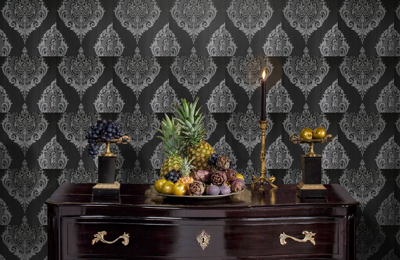 Обои 5107 фото в интерьере гостиной