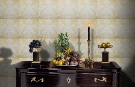 Обои 522-3 фото в интерьере гостиной превью