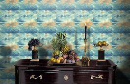 Обои FI70004 фото в интерьере гостиной превью