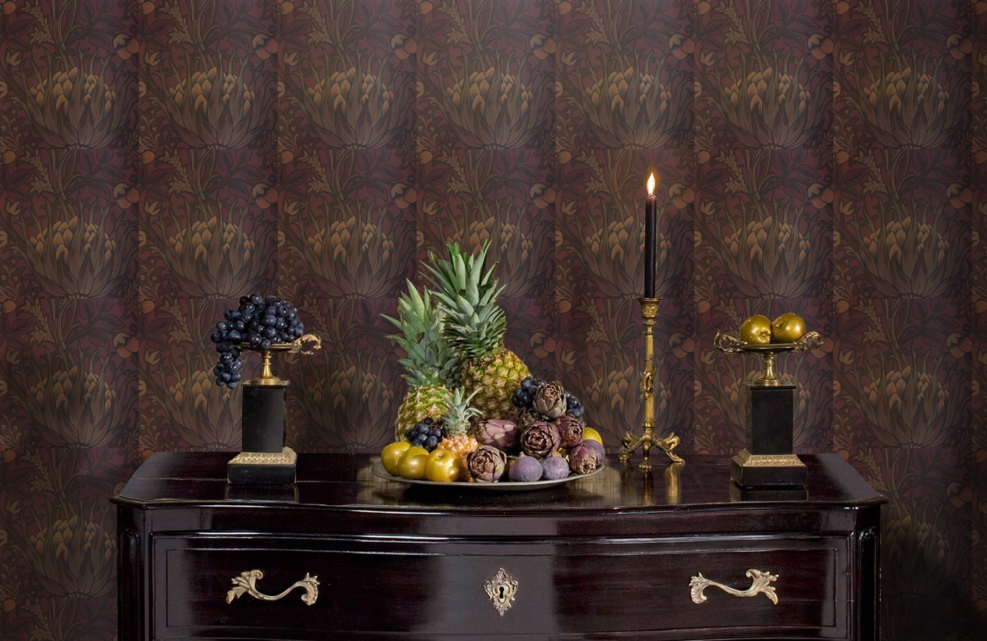 Обои 210355 фото в интерьере гостиной