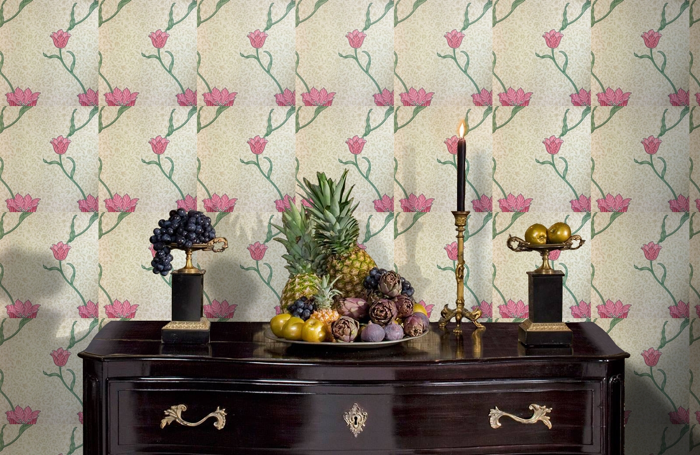 Обои 210391 фото в интерьере гостиной