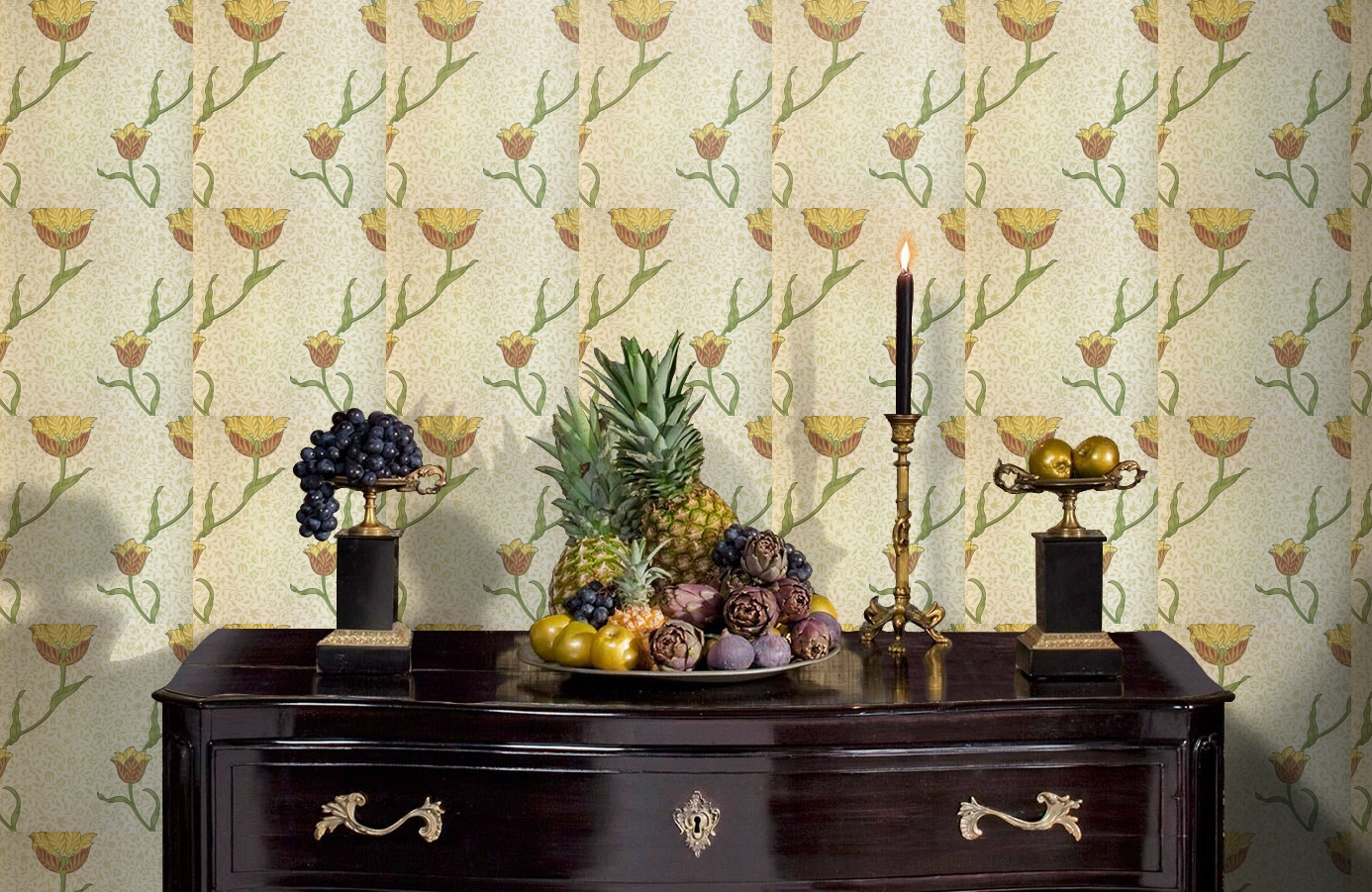 Обои 210392 фото в интерьере гостиной