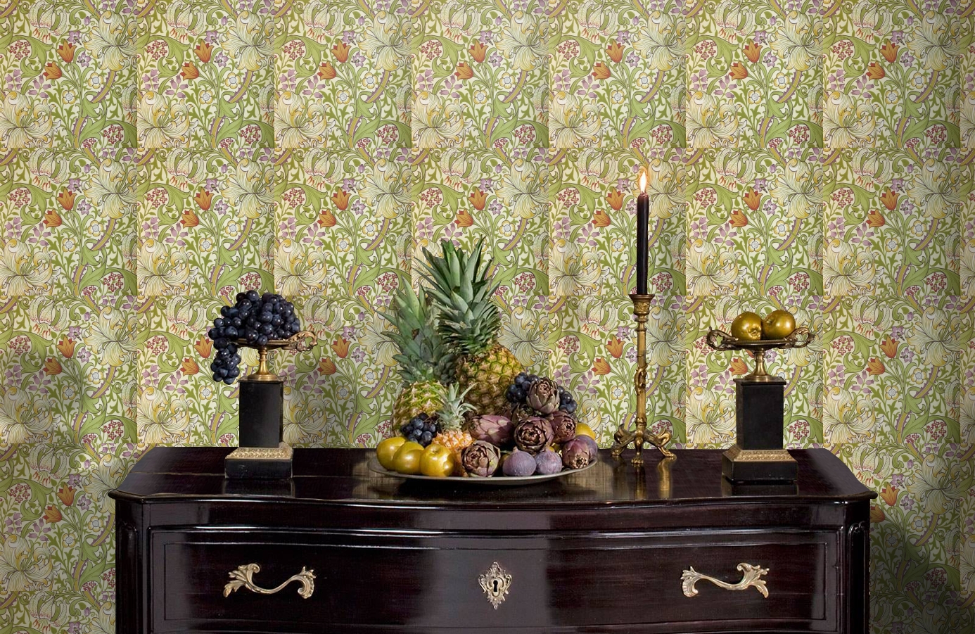 Обои 210399 фото в интерьере гостиной