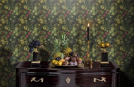 Обои 210403 фото в интерьере гостиной превью