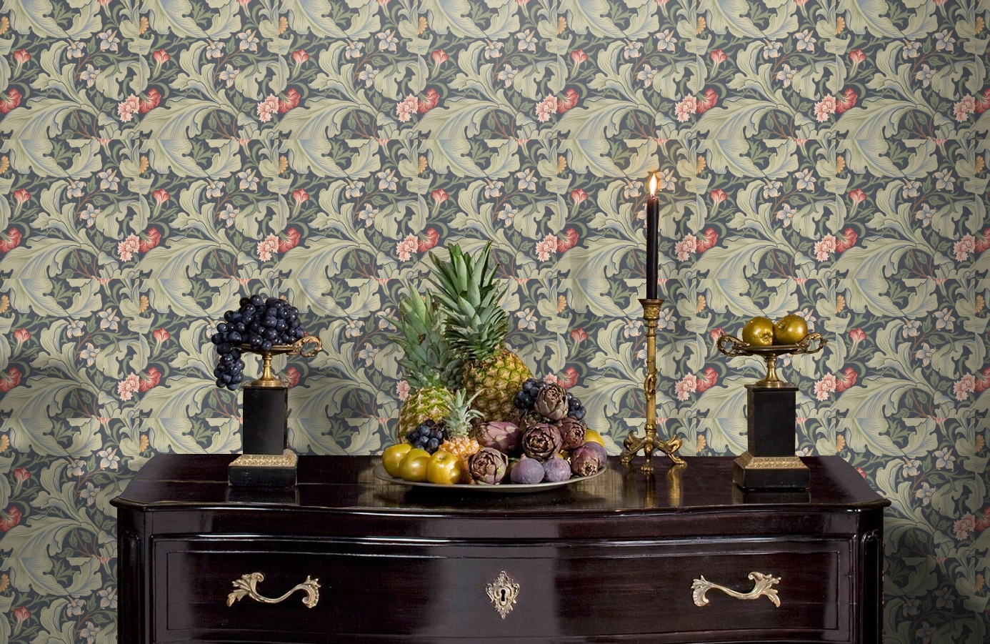 Обои 212541 фото в интерьере гостиной