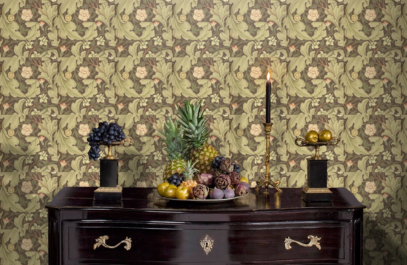 Обои 212542 фото в интерьере гостиной