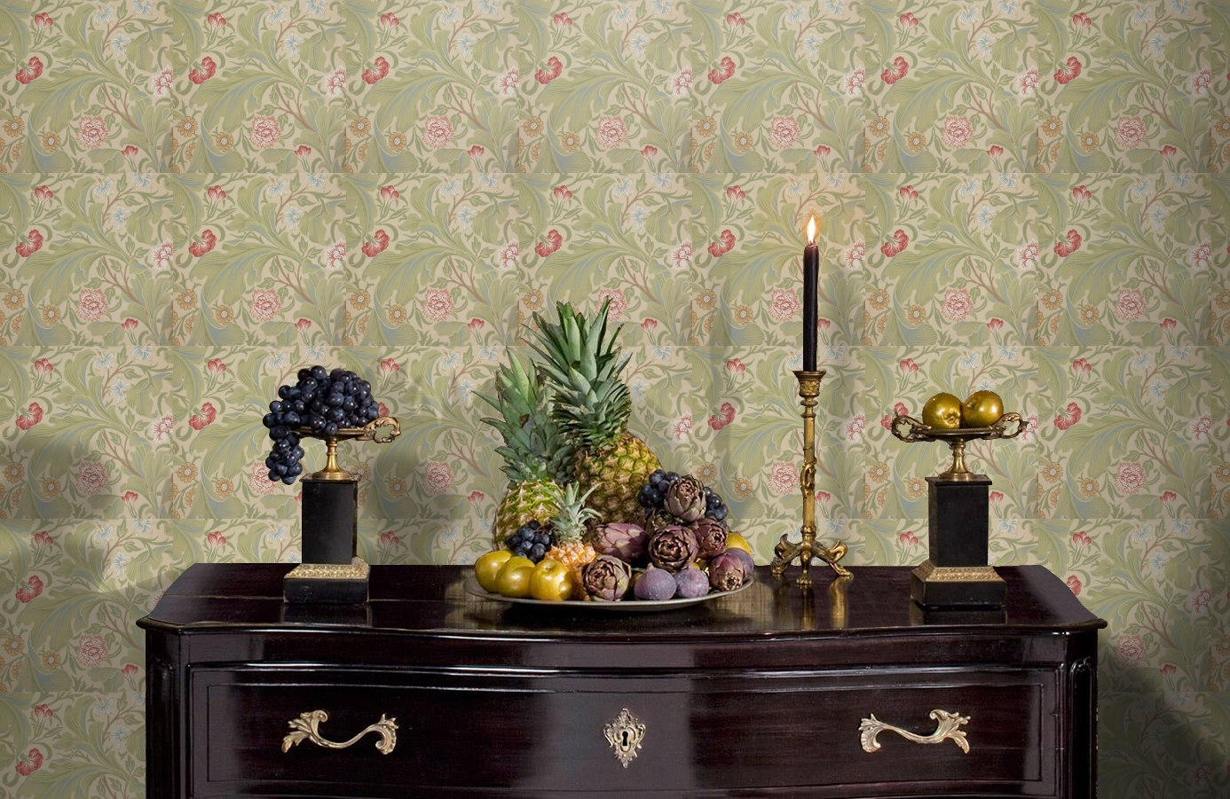 Обои 212543 фото в интерьере гостиной