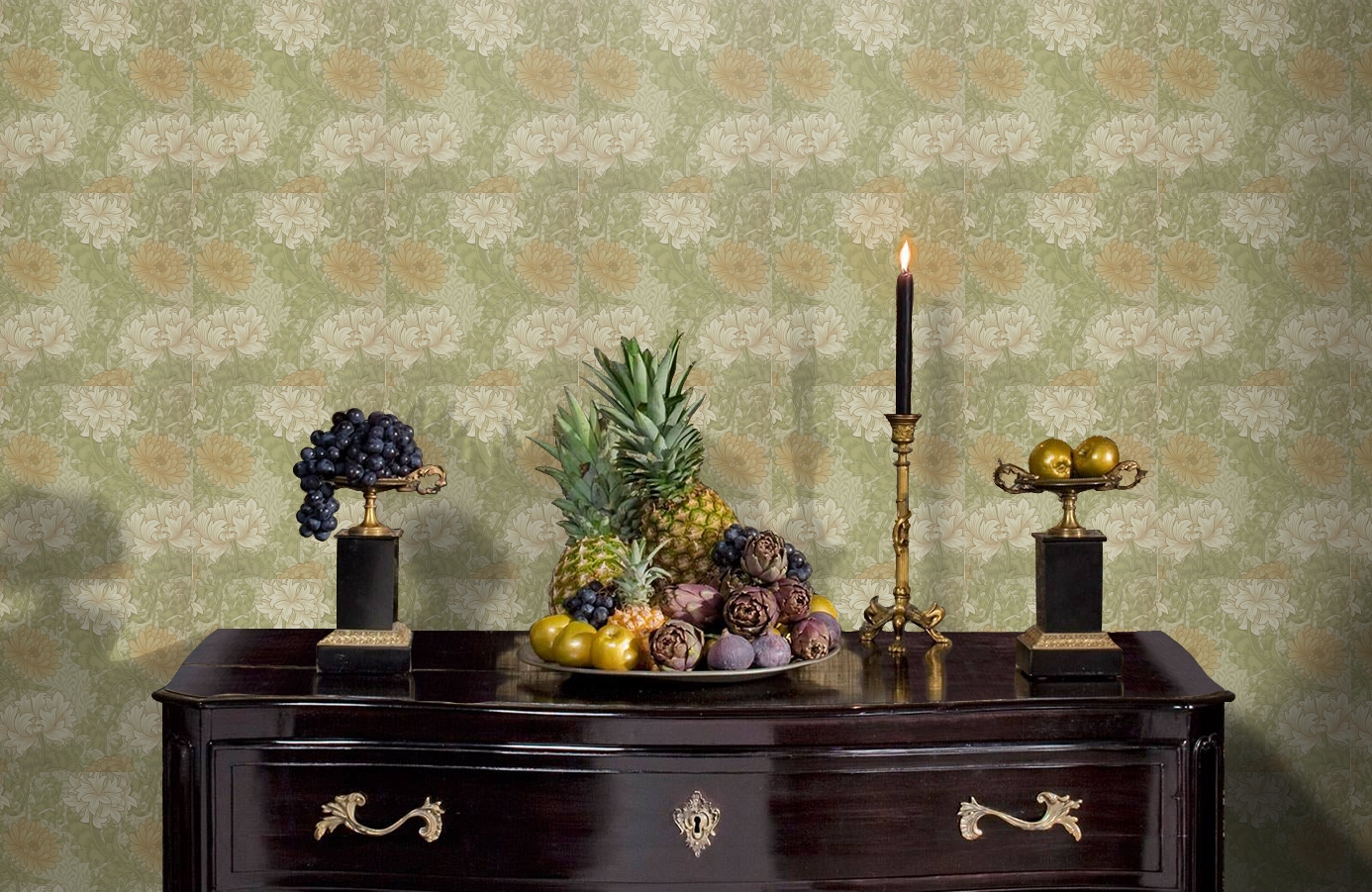 Обои 212545 фото в интерьере гостиной