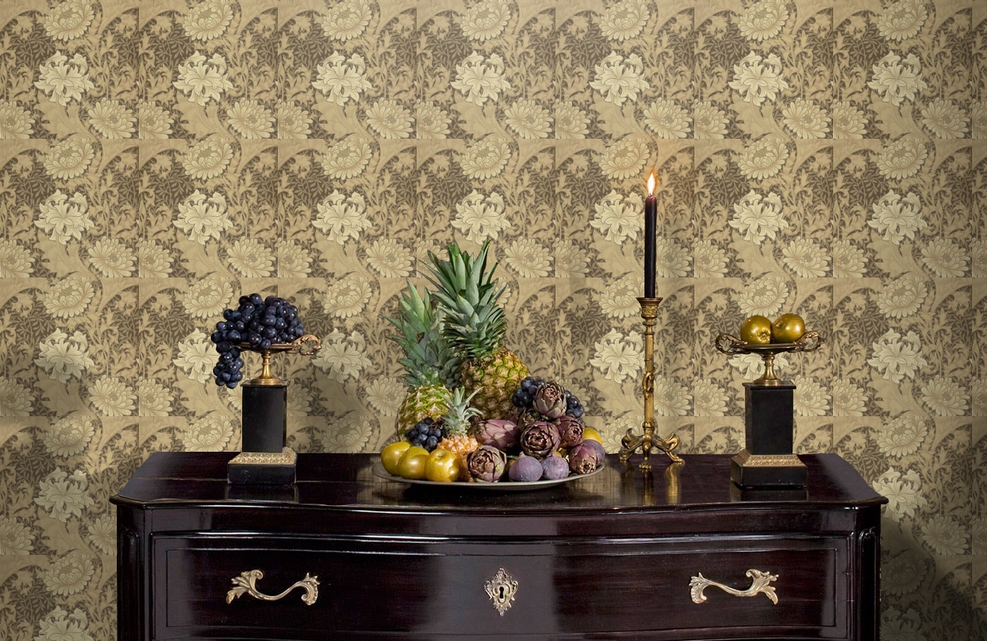 Обои 212547 фото в интерьере гостиной