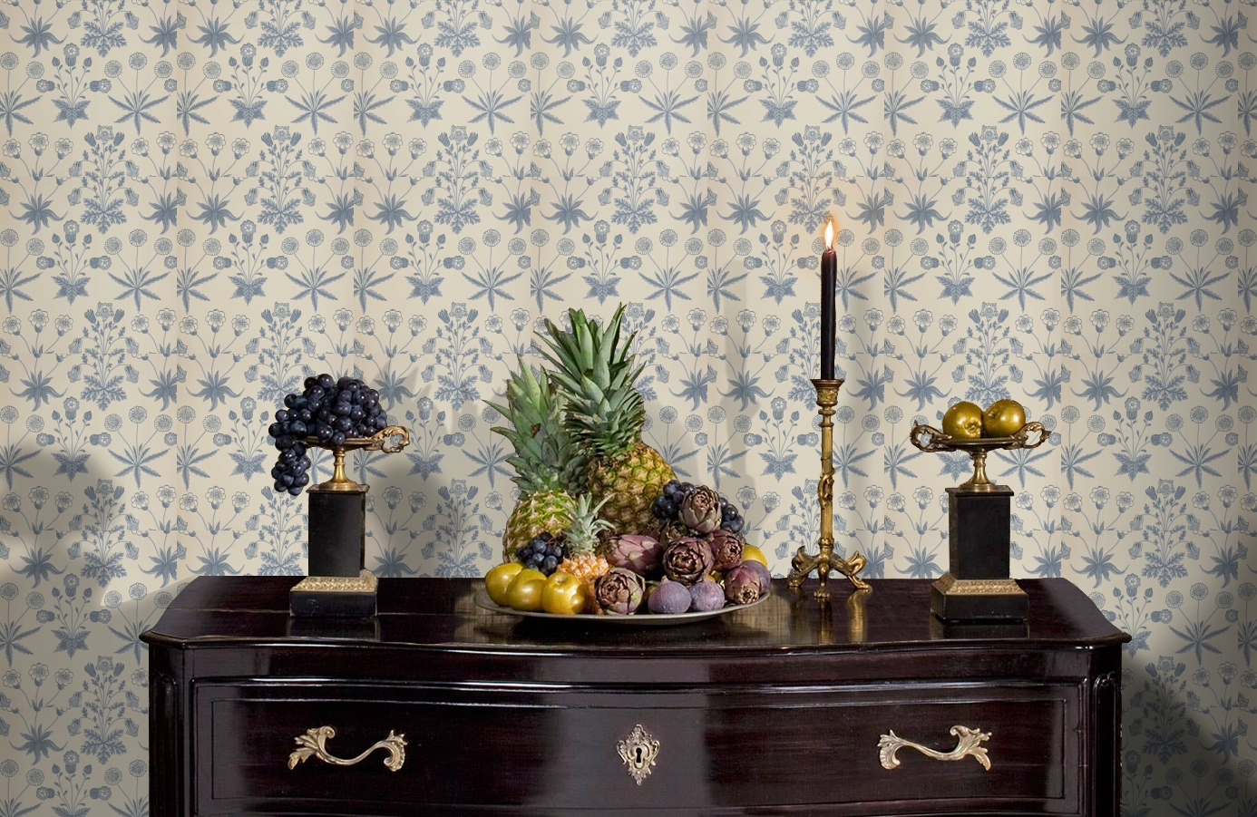 Обои 212561 фото в интерьере гостиной