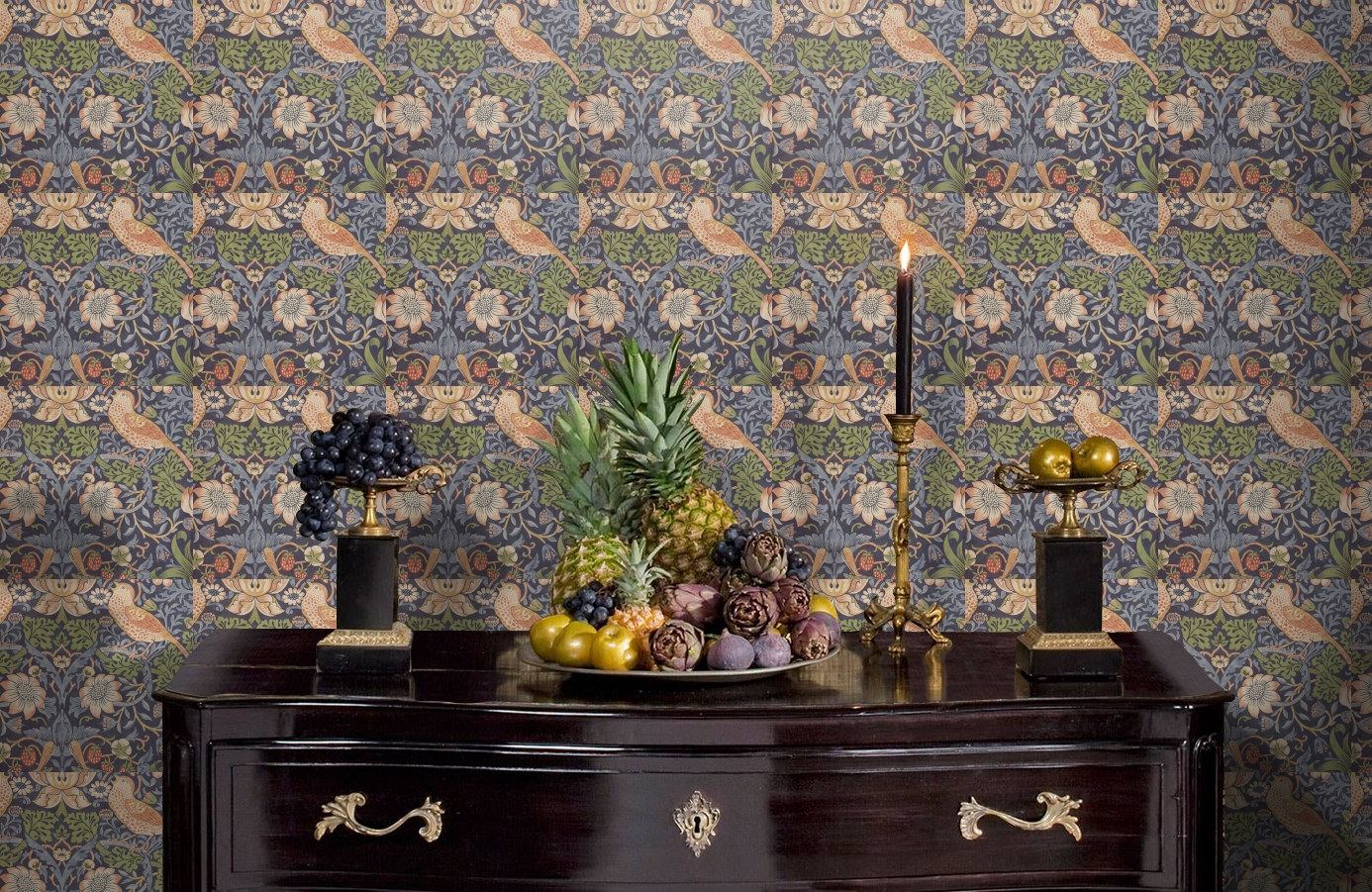 Обои 212564 фото в интерьере гостиной