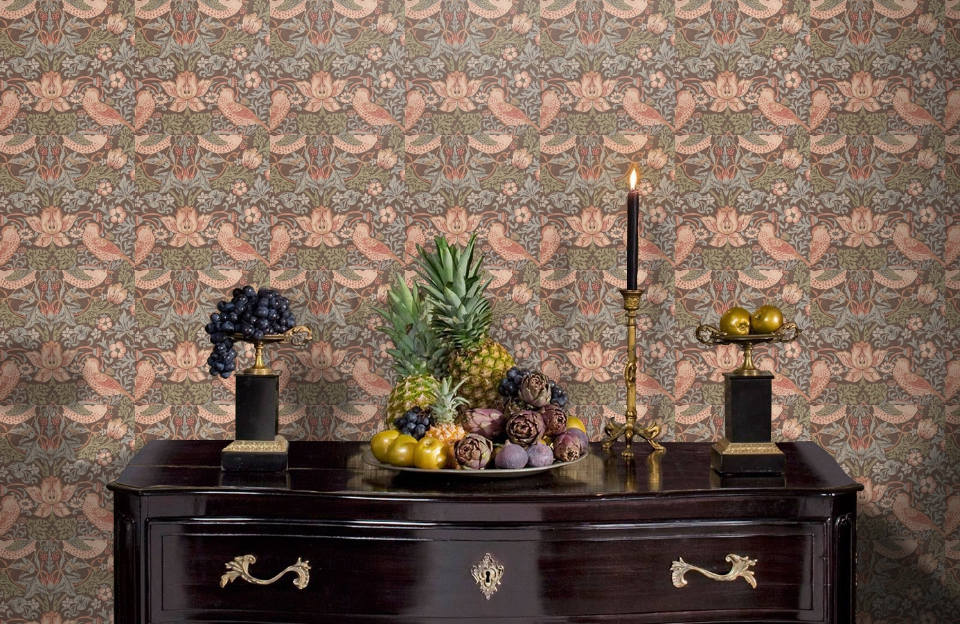 Обои 212565 фото в интерьере гостиной