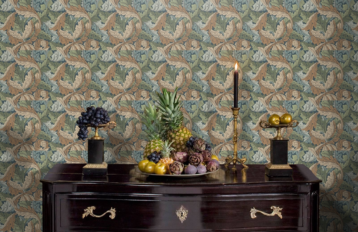 Обои 216440 фото в интерьере гостиной