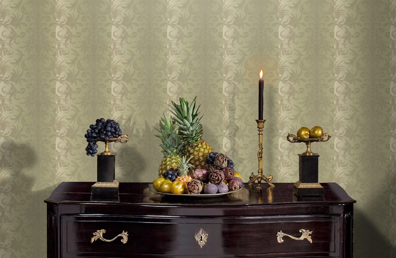 Обои HMY57563 фото в интерьере гостиной