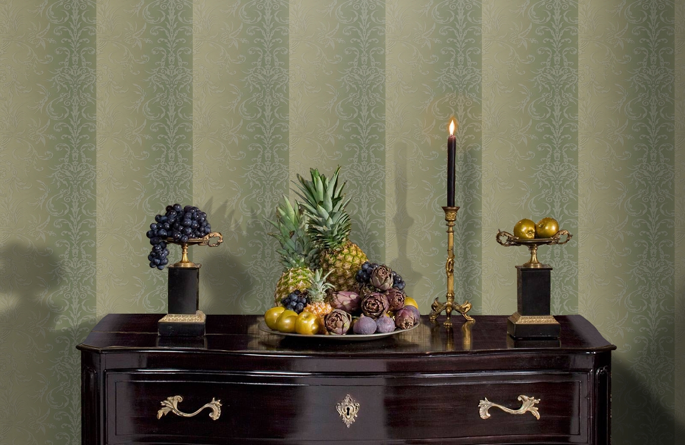 Обои HMY57565 фото в интерьере гостиной