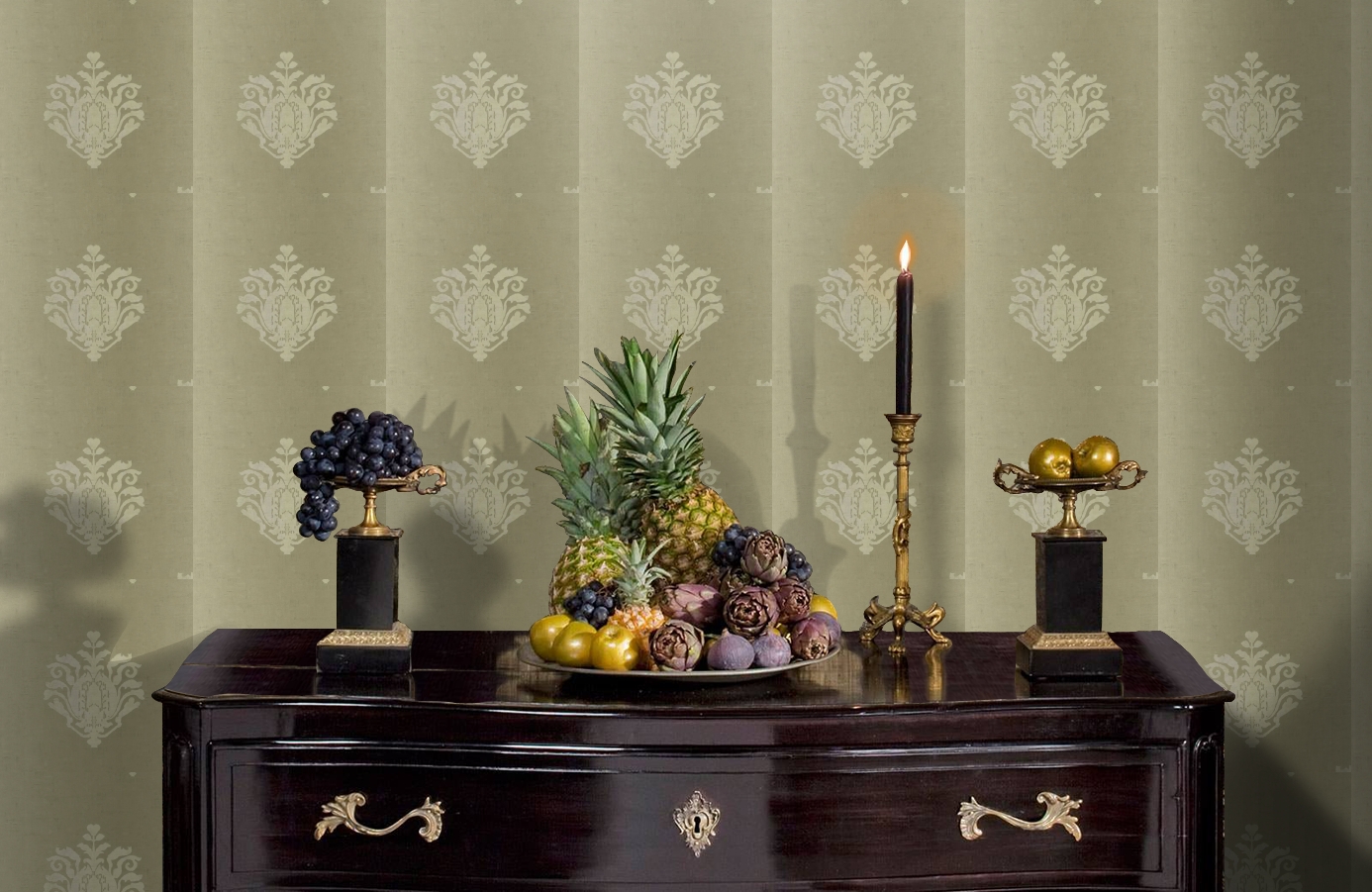 Обои HMY57597 фото в интерьере гостиной