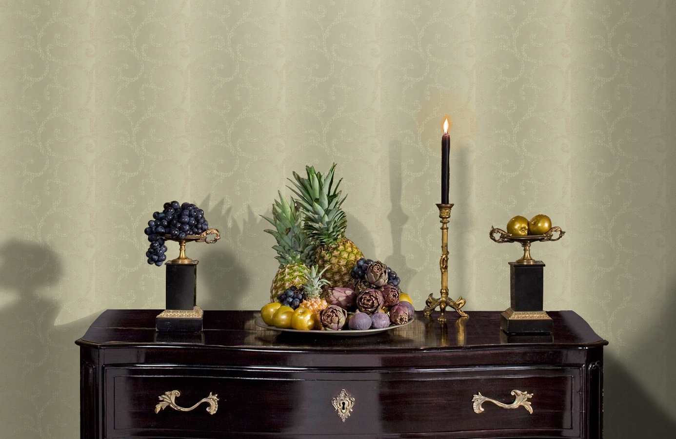 Обои HMY57601 фото в интерьере гостиной