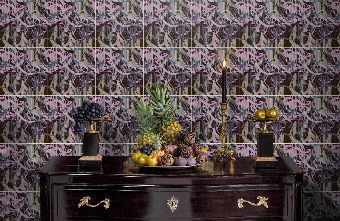 Обои 1981-2 фото в интерьере гостиной Обои 1981-2 фото в интерьере гостиной