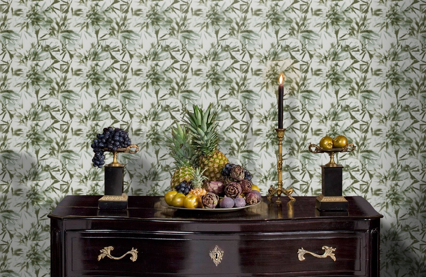 Обои 1985-2 фото в интерьере гостиной