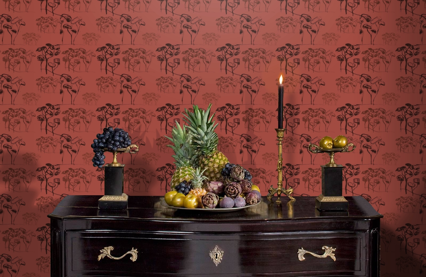 Обои 1996-2 9 фото в интерьере гостиной