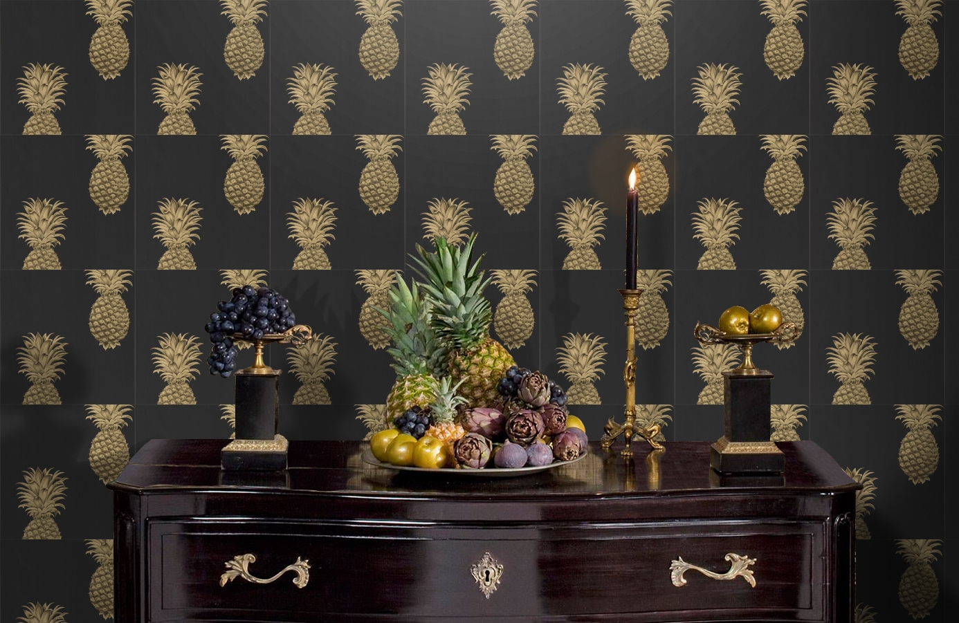 Обои 216326 фото в интерьере гостиной