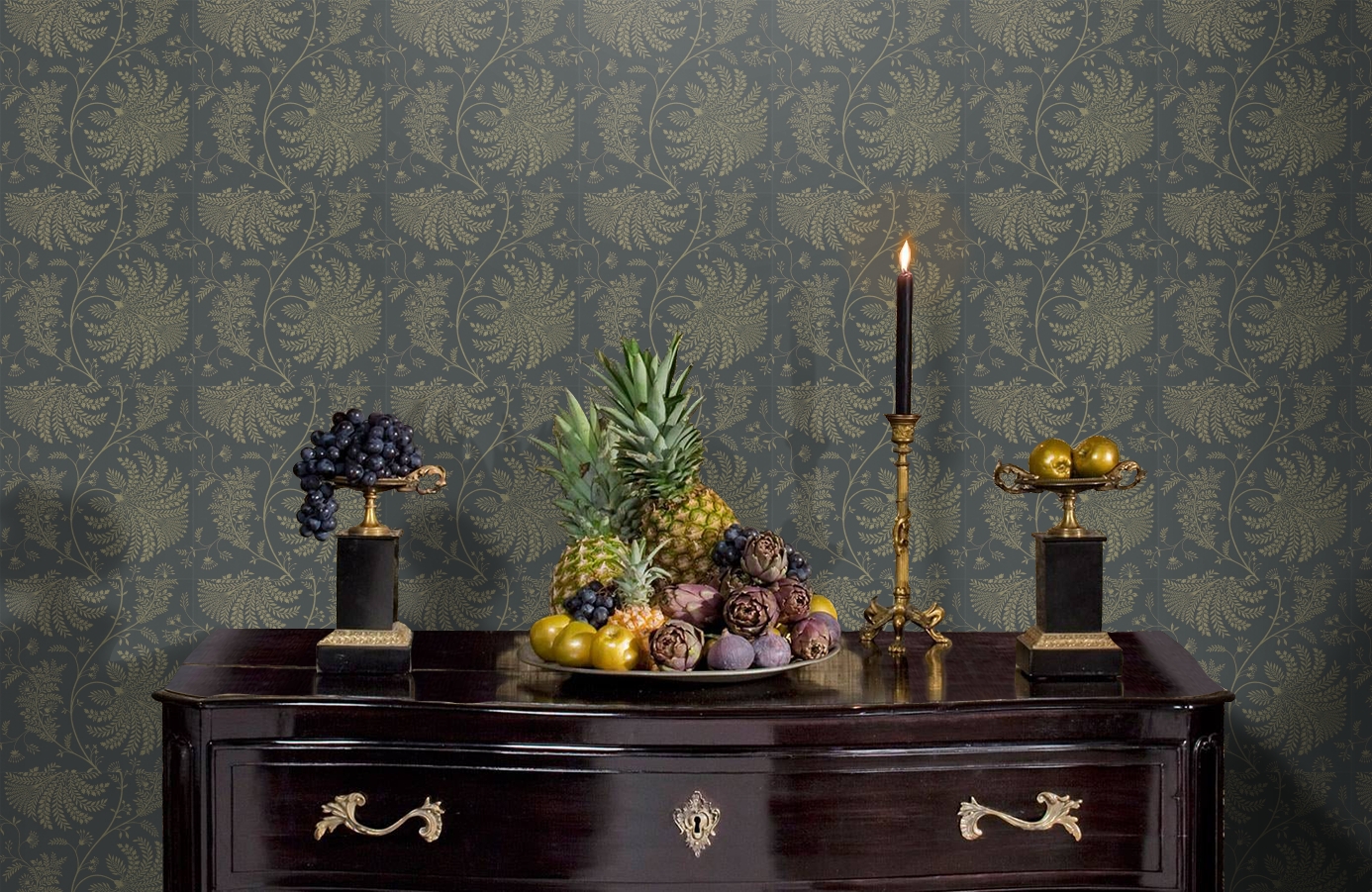 Обои 216345 фото в интерьере гостиной